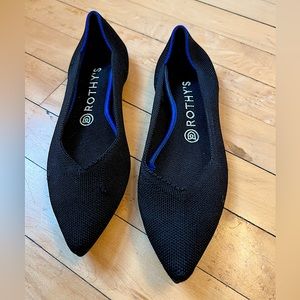 Rothy’s The Point Flat in Black - Size 8.5